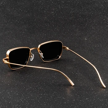 2020 Retro de Metal Pătrat Steampunk ochelari de Soare Vintage Ochelari de Soare UV400 Ochelari de Nuante Pentru Femei lunette de soleil