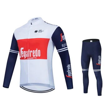 2020 Segafredo Primavara Toamna Colectia Noua Galben Ciclism Jersey Cu Mânecă Lungă Bărbați În Aer Liber De Curse De Biciclete Jersey Ropa Ciclismo Se