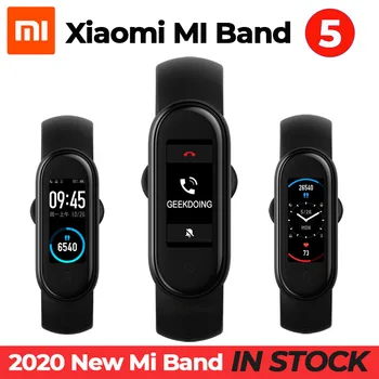 2020 Xiaomi Mi Band 5 Brățară Inteligent Bluetooth 5.0 Sport rezistent la apa Rata de Inima de Fitness Traker Somn Pas Înot Monitor APP Împinge
