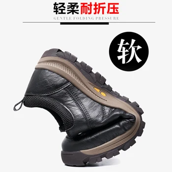 2021 Barbati Din Piele Sport În Aer Liber, Drumeții Pantofi De Alpinism Drumeții Pantofi Glezna Cizme Barbati Adidasi Zapatillas Hombre