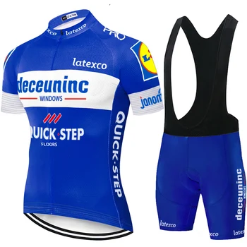 2021 bărbați pro echipa quick step Ciclism Jersey Vara cu maneci scurte Munte Biciclete ropa de bicicleta Sport Costum 20D gel