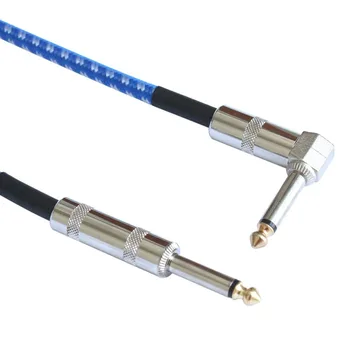 2021 NOU Mono Jack Chitara Cablu Audio de sex Masculin de sex Masculin Cablu Cablul de Sârmă de Cupru de Tricotat Drept 6,35 mm Plug pentru Instrumente Electrice