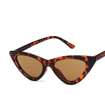 2021 Tendință de Moda pentru Femei ochelari de Soare Vintage Negru Roșu Galben Ochi de Pisica Decorative permis UV400 PC Personalitate Ochelari