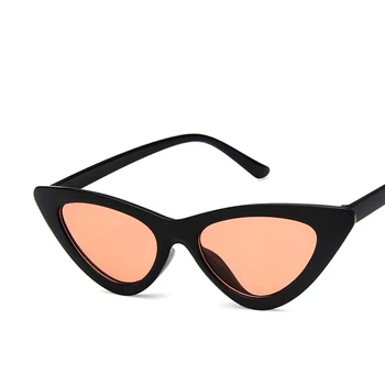 2021 Tendință de Moda pentru Femei ochelari de Soare Vintage Negru Roșu Galben Ochi de Pisica Decorative permis UV400 PC Personalitate Ochelari