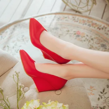 2021 Toamna Femei Reale Înălțime Pantofi Pene Pantofi Femei Casual Slip-On Mocasini bej Alb roșu alb negru d596