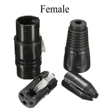 20buc 3Pin XLR de sex Masculin la Feminin Cablu de Extensie Microfon Microfon Cabluri Audio Plug Socket MICROFON Conector Audio Adapter