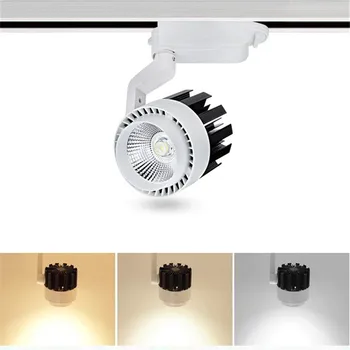 20W 30W LED COB lumina Track 220V Plafon de Aluminiu Cale Ferată luminile Reflectoarelor lampa Pentru Bucatarie Pandantiv Magazin de Haine de iluminat