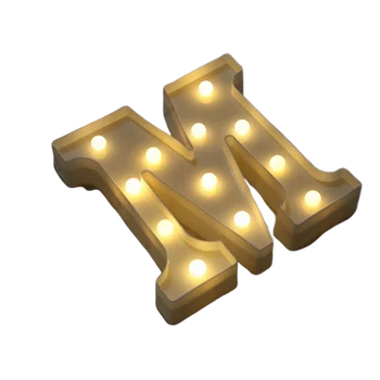 23CM DIY Luminos Lumini LED Scrisoare Lumina de Noapte Creative Scrisori de Alfabet Numărul Baterie Lampă Romantic Petrecere de Nunta de Decorare