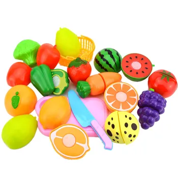 23Pcs Educație Pentru Copii de Învățare Distractiv Pentru Copii pentru Copii Pretind Joc de Rol Bucătărie Legume Fructe produse Alimentare de Jucarie de Tăiere Set Cadou