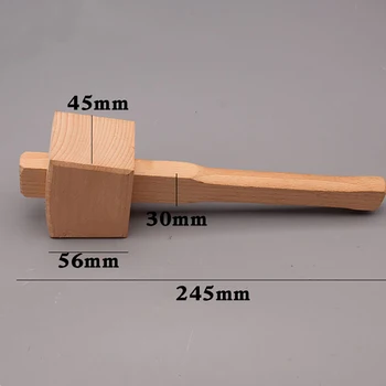 245mm lemn Masiv de Fag Tâmplar Lemn Ciocan de Lemn Ciocan se Ocupe de Instrument pentru prelucrarea Lemnului