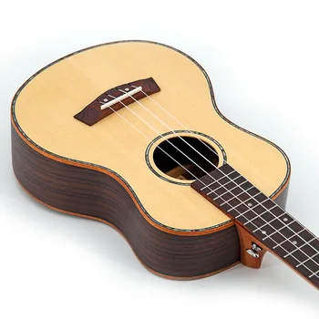 26 inch ukulele direct cu ridicata ucrainean lily mici chitara lemn de trandafir molid cu furnir