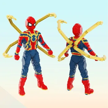 2768pcs+ Super-Erou Blocuri Figura Iron Man DIY Diamant Micro Captain America Cărămizi figurina Jucarie Copii