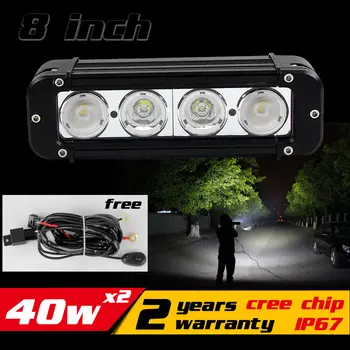 2X 40W LED Lumina de Lucru Bar pentru Tractor ATV-uri Motociclete LED Bar off-Road 4X4 Ceață de lumină Externe a CONDUS Lumina de Lucru Seckill 36w