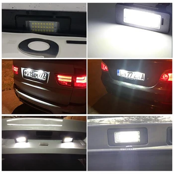 2X LED-uri Auto de Înmatriculare Lumina Accesorii Pentru Mercedes-Benz C E S CL Class W204 S204 W212 S212 C207 W221 C216 CL550 CL600 CL63