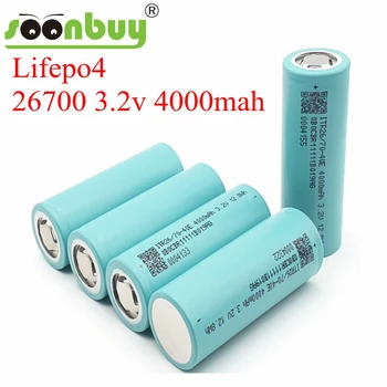 3.2 v Lifepo4 26700 3.2 v 4000mah baterie reîncărcabilă litiu celule de mare capacitate 10A pilas diy pack mod jucarii