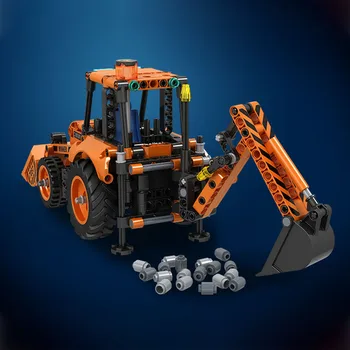 377Pcs Technic Inginerie Vehicul Cărămizi Jucării DIY Vehicule pentru Constructii Buldoexcavator Blocuri Jucarii Pentru Copii Cadouri