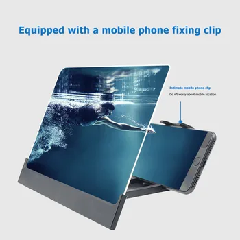 3D Ecranul Telefonului Amplificator L3 12 inch Mobil Portabil Universal Lupă de Ecran Pentru Ecranul Telefonului Mobil Expander Mărire