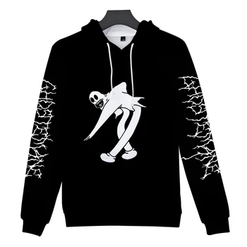 3D Hanorace Ghostemane World Tour Muzica Rock Logo Hanorac Barbati/Femei Streetwear Imprimare 3D cu Gluga Pulover Moda Barbati Hanorace