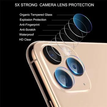 3in1 Temperat Sticlă de Protecție de Film aparat de Fotografiat pentru iphone12 pro max iphone 12 mini-Ecran Protector Anti-drop caz pentru iphone12