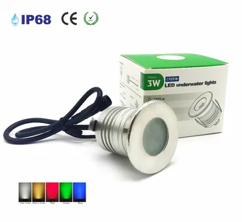 3W LED Piscină Lumină Lampă Subacvatice IP68 rezistent la apa Lumina Pentru Piscina DC12-24V Siguranță Iaz, Fantana de lumina Reflectoarelor