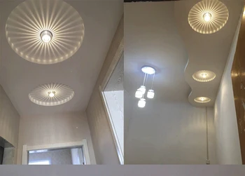 3W LED-uri Plafon de Aluminiu corp de iluminat Spot Nuanta de Lumina Lampa de Iluminat pentru tavan, perete coridor iluminat
