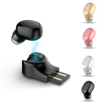 4 culori invizibile Cască Bluetooth Stereo setul cu Cască fără fir Handfree Bluetooth Car Kit pavilioane pentru telefon de încărcare USB dock