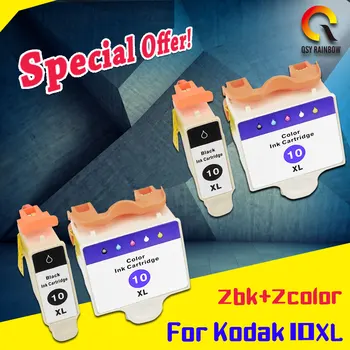 4 pack compatibil pentru Kodak 10 Black & Cartușele de Cerneală Color pentru ESP 3 5 9 3250 5210 5250 transport gratuit de mare capacitate