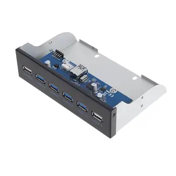 4 Porturi USB3.0+2 Porturi USB2.0 Desktop pe Panoul Frontal Unități Optice Bay Expansiune pentru Calculator Șasiu 5.25 Inch CD-ROM