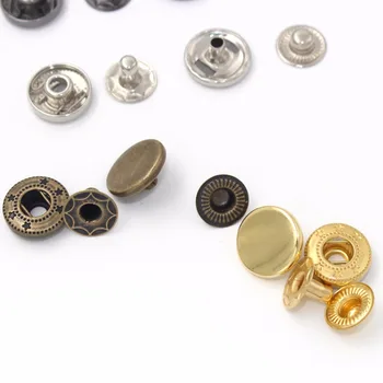 40-120 Buc /Pack Set din Piele de Artizanat Metal Îmbrăcăminte Snap Butonul de Fixare Capse DIY Pielărie Snap Butoane Push