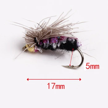 40pcs alt Stil de Pescuit Zbura Atrage Muștele Set de Insectă Artificiali Momeala Păstrăv Cârlige de pescuit