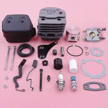 46mm Cilindru Carburator Toba de Eșapament Piston Kit de Reparare Pentru Husqvarna 55 51 Drujba 501766605 503218202 503281504 503609171