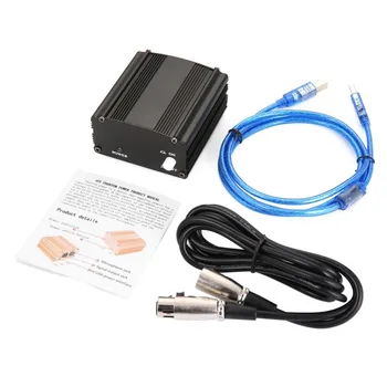 48V Phantom USB de Alimentare USB2.0 Cablu Dual Plug Cablu Pentru Microfon Pentru Micro Microfon Condensator Echipament De Înregistrare