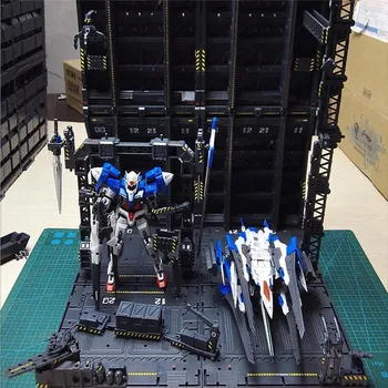 4buc/set DIY Mecanice Lanț de Acțiuni Afișare de Bază Mașină Cuib pentru MG Gundam Model 1/100 Garaj de Bază cu Decalcomanii Accesorii