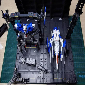 4buc/set DIY Mecanice Lanț de Acțiuni Afișare de Bază Mașină Cuib pentru MG Gundam Model 1/100 Garaj de Bază cu Decalcomanii Accesorii