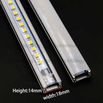 5 buc LED-uri de Lumină Bar AC220V LED Rigide, Benzi 20cm, 40cm, 50cm 60cm LED Tub cu U din Aluminiu Coajă + PC Cover Pentru Dulap de Bucătărie