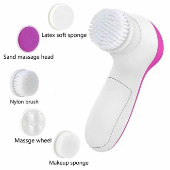 5 in 1 Multifunctional Electronice Perie de Curățare Faciale Impermeabil Fata Cleaner Machine Femei Îngrijire a Pielii masaj