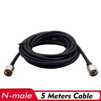 5 Metri de Cablu Coaxial N Conector de sex Masculin Pierderi Reduse de Semnal Cablu 5M Conecta cu Exterior/Interior, Antenă și 2G/3G/4G Semnal de Rapel