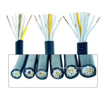 5 Metri RVV Cupru cabluri Electrice Multi-core Cablului de Comandă 14 Core 16 Core 20 De 24 de Bază de Bază De 30 Core 0.5/0.75/1 mm cablu de Semnal