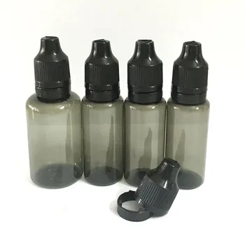 5 ml 10 ml 15 ml 30 ml din Plastic Stors Falsificat Sticle PET Negru de Plastic Dropper Sticle Cu protecție împotriva accesului copiilor sigiliu Capac 0C