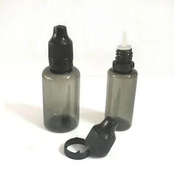5 ml 10 ml 15 ml 30 ml din Plastic Stors Falsificat Sticle PET Negru de Plastic Dropper Sticle Cu protecție împotriva accesului copiilor sigiliu Capac 0C