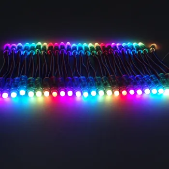 500pcs 12mm WS2811 Plin de Culoare LED Pixel Lumina Modulul de intrare 5V DC IP68 rezistent la apa de culoare RGB 2811 IC Digital cu LED-uri Lumina de crăciun