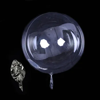 50pcs 18 inch Luminos Transparent Bobo Bule Baloane Nunta de Craciun Petrecere de Ziua Decoratiuni Clar Baloane cu Heliu