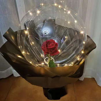 50pcs 18 inch Luminos Transparent Bobo Bule Baloane Nunta de Craciun Petrecere de Ziua Decoratiuni Clar Baloane cu Heliu