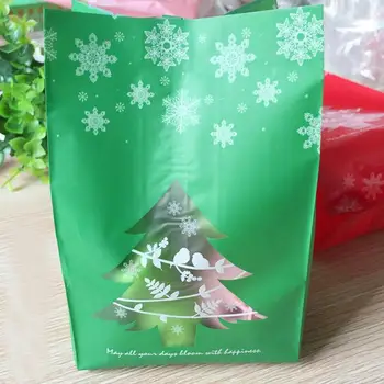 50pcs/lot Pungă de Hârtie Kraft Cookie Ambalare Saci pentru Biscuiti Gustare Candy Crăciun Fericit Mată Cadouri pentru Petrecere de Anul Nou L35