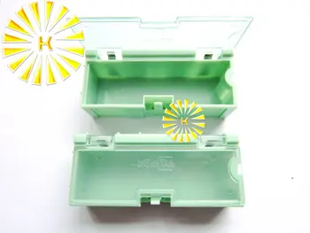 50pcs x #2 de Culoare Verde Condensator Rezistor SMT Componente Electronice Mini cutie Depozitare Practice Bijuterii Stocate Caz