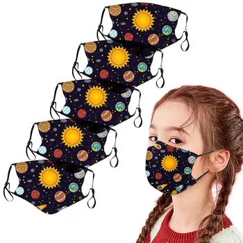 5PCS Copii masca pentru fata lavabil Imprimare Copii în aer liber de Bumbac Gura Măști de Față Măști Reutilizabile masque reutilisable маски#Z40