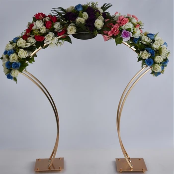 5PCS Nou Stil de Flori Raft de Aur Arch Stand Drum Duce tort de Nunta cu Flori suport Pentru Eveniment Decor Petrecere