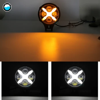 6 Inch Led Auxiliare de Lumină lampă de lucru lumina Reflectoarelor cu X Angel Eyes DRL de Conducere pentru Off-road vehicul 4x4 camioane 1buc