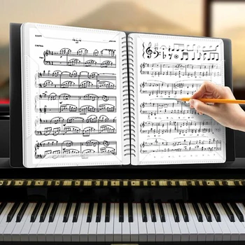 60 de Pagini A4 Muzica de Practică Caiet de Pian, Vioară Universal Cinci-line Notebook Scor de Muzică Accesorii