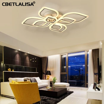 60% LED-uri Moderne Candelabru lampă camera de zi, dormitor, sala de mese acrilice Plafon candelabru casa de iluminat interior